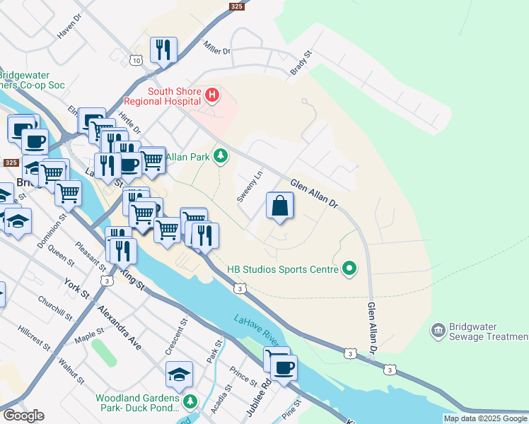 Map Of Bridgewater Ns 180 Hollingsworth Drive, Bridgewater Ns - Walk Score