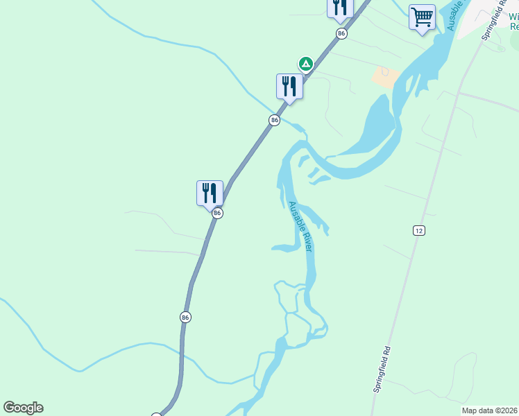 map of restaurants, bars, coffee shops, grocery stores, and more near 5500 New York 86 Scenic in Wilmington