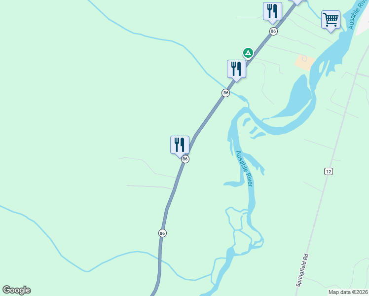 map of restaurants, bars, coffee shops, grocery stores, and more near 5500 State Highway 86 Scenic in Wilmington