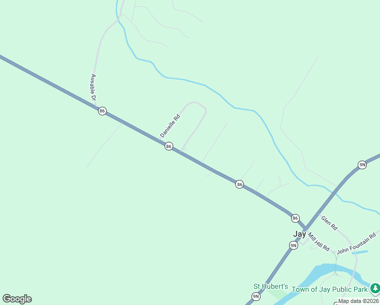 map of restaurants, bars, coffee shops, grocery stores, and more near 97 Danielle Road in Jay