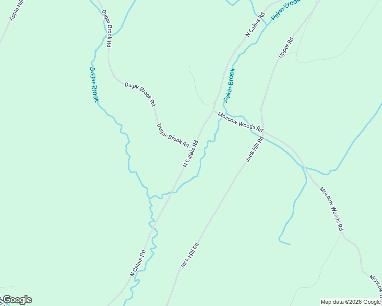 map of restaurants, bars, coffee shops, grocery stores, and more near North Calais Road in Calais