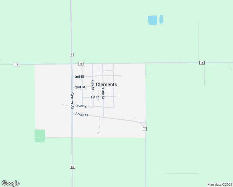 map of restaurants, bars, coffee shops, grocery stores, and more near 111 Elm Street in Clements