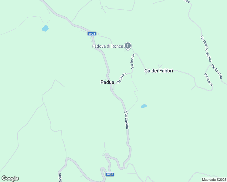 map of restaurants, bars, coffee shops, grocery stores, and more near 3/1 Via Ronca in Città Metropolitana di Bologna