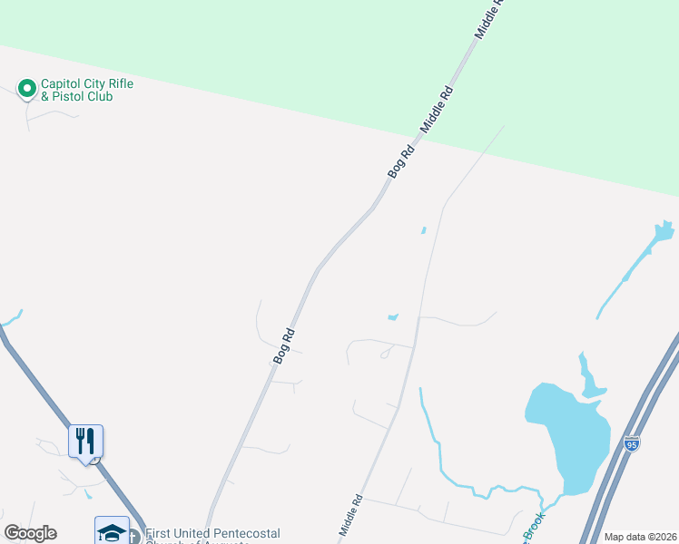 map of restaurants, bars, coffee shops, grocery stores, and more near 207 Bog Road in Augusta