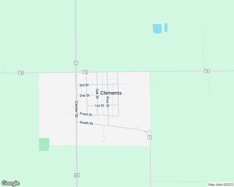 map of restaurants, bars, coffee shops, grocery stores, and more near in Clements