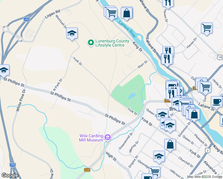 map of restaurants, bars, coffee shops, grocery stores, and more near 144 Starr Street in Bridgewater