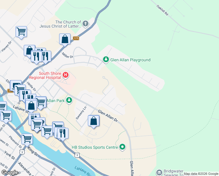map of restaurants, bars, coffee shops, grocery stores, and more near 331 Hollingsworth Drive in Bridgewater
