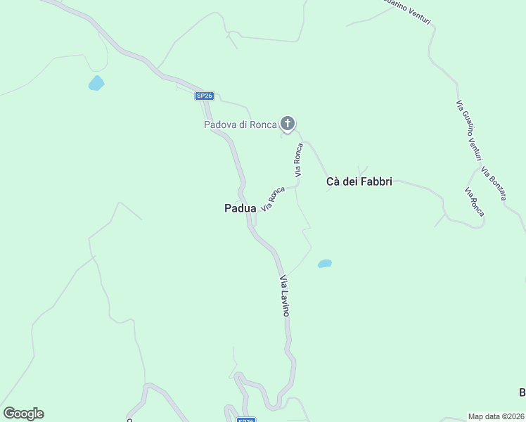 map of restaurants, bars, coffee shops, grocery stores, and more near 3/1 Via Ronca in Città Metropolitana di Bologna