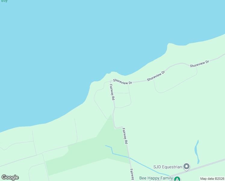 map of restaurants, bars, coffee shops, grocery stores, and more near 3807 Fairway Road in Innisfil