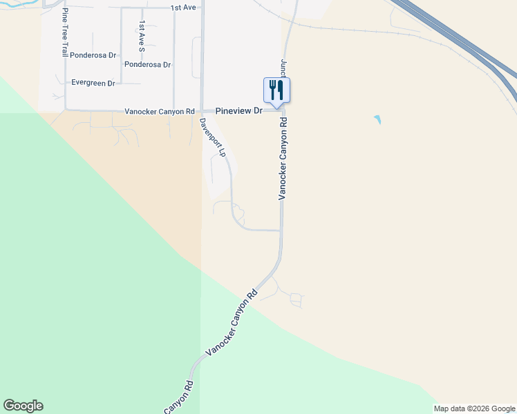 map of restaurants, bars, coffee shops, grocery stores, and more near 3476 Davenport Loop in Marcus