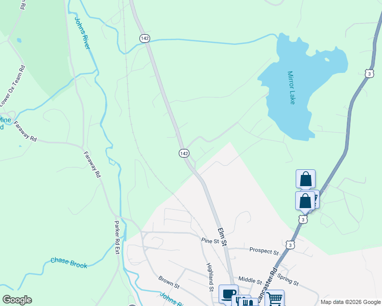 map of restaurants, bars, coffee shops, grocery stores, and more near 18 Ridgeview Terrace in Dalton