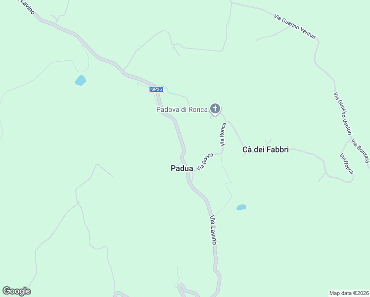 map of restaurants, bars, coffee shops, grocery stores, and more near 463/A Via Lavino in Padova