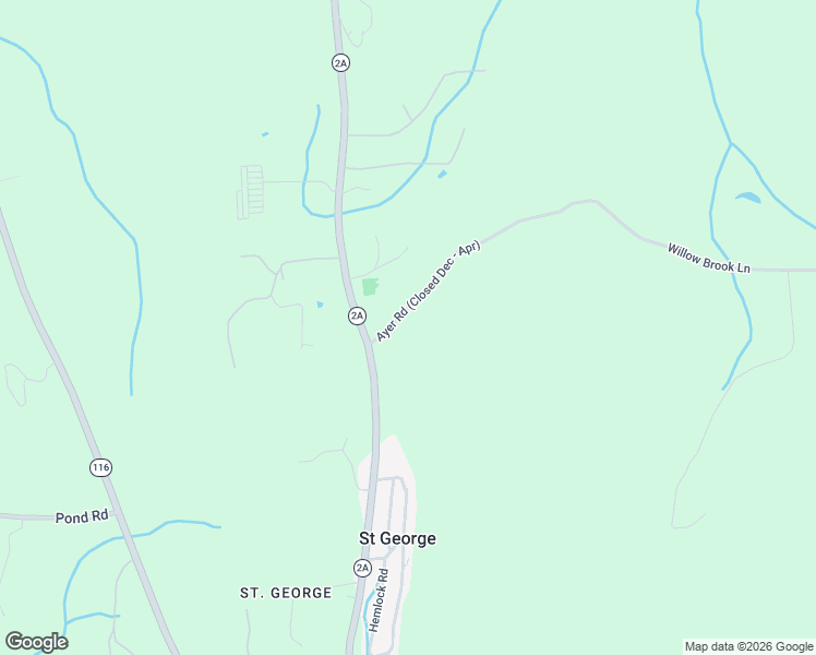 map of restaurants, bars, coffee shops, grocery stores, and more near 62 Ayer Road in Saint George