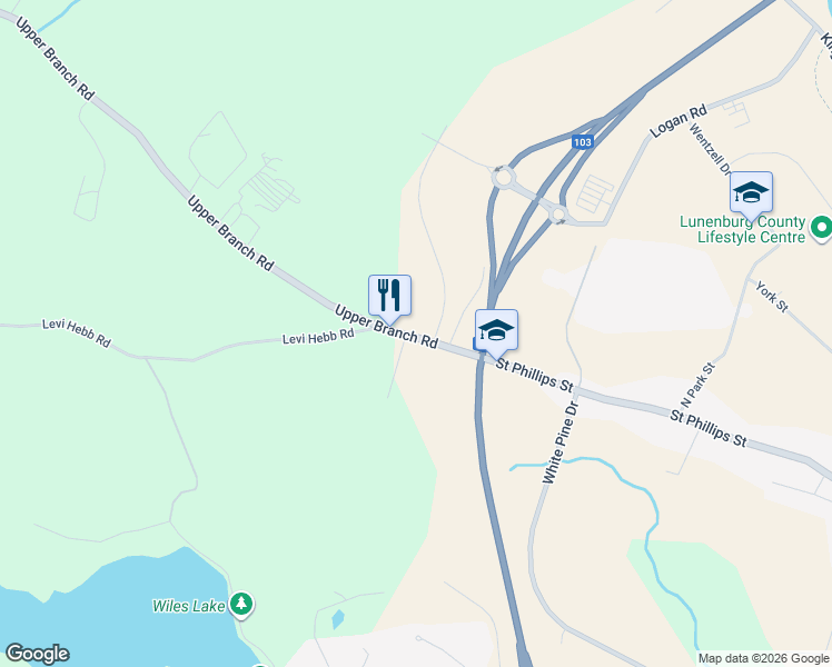 map of restaurants, bars, coffee shops, grocery stores, and more near 468 Upper Branch Road in Wileville