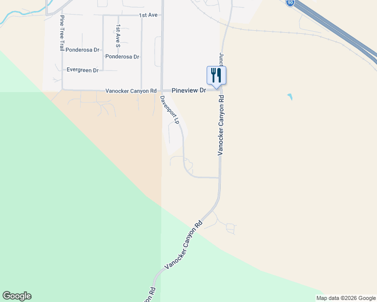 map of restaurants, bars, coffee shops, grocery stores, and more near 3476 Davenport Loop in Sturgis