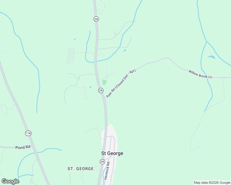 map of restaurants, bars, coffee shops, grocery stores, and more near 62 Ayer Road in Saint George