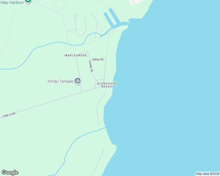 map of restaurants, bars, coffee shops, grocery stores, and more near 333 13th Line in Innisfil