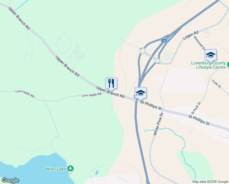 map of restaurants, bars, coffee shops, grocery stores, and more near 478 Upper Branch Road in Wileville