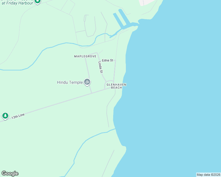 map of restaurants, bars, coffee shops, grocery stores, and more near 333 13th Line in Innisfil