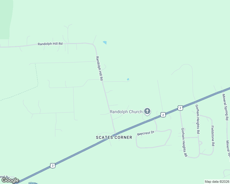 map of restaurants, bars, coffee shops, grocery stores, and more near 66 Randolph Hill Road in Randolph
