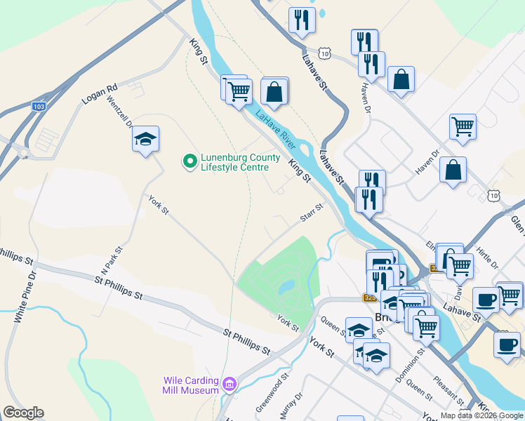 map of restaurants, bars, coffee shops, grocery stores, and more near 58 Eisenhauer Lane in Bridgewater