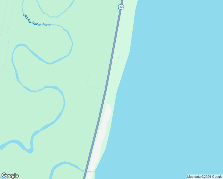 map of restaurants, bars, coffee shops, grocery stores, and more near 3688 North Huron Road in Iosco County
