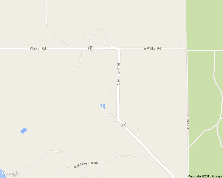 map of restaurants, bars, coffee shops, grocery stores, and more near 3151 North Hilbrand Road in Manton