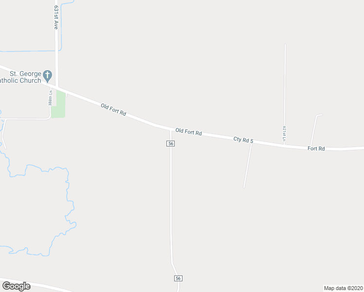 map of restaurants, bars, coffee shops, grocery stores, and more near 62483 Fort Road in New Ulm