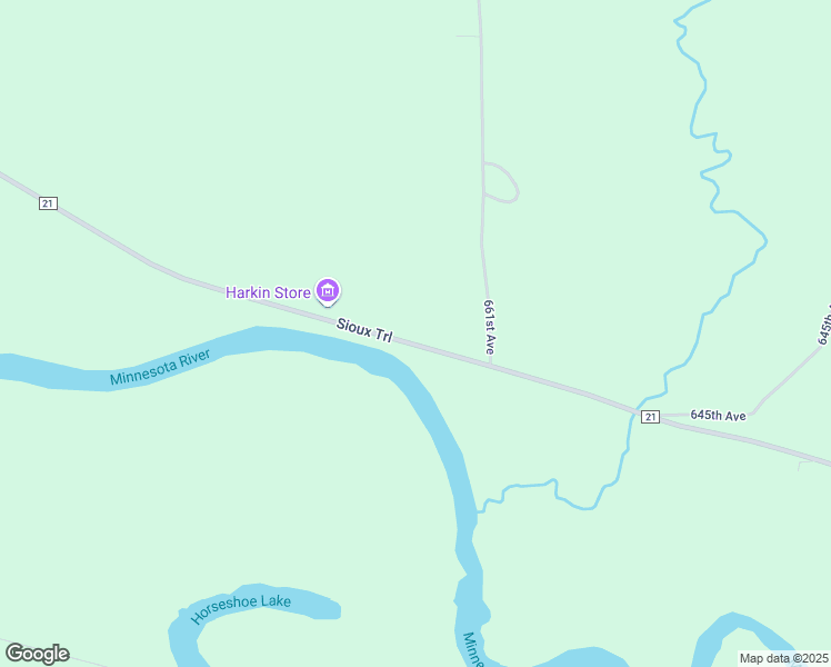 map of restaurants, bars, coffee shops, grocery stores, and more near 66142 County Road 21 in New Ulm