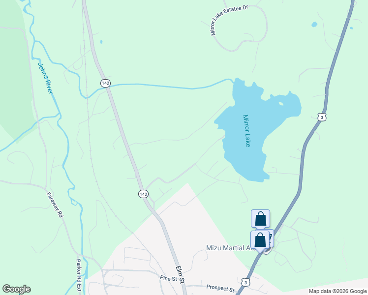 map of restaurants, bars, coffee shops, grocery stores, and more near 72 Mirror Lake Road in Dalton