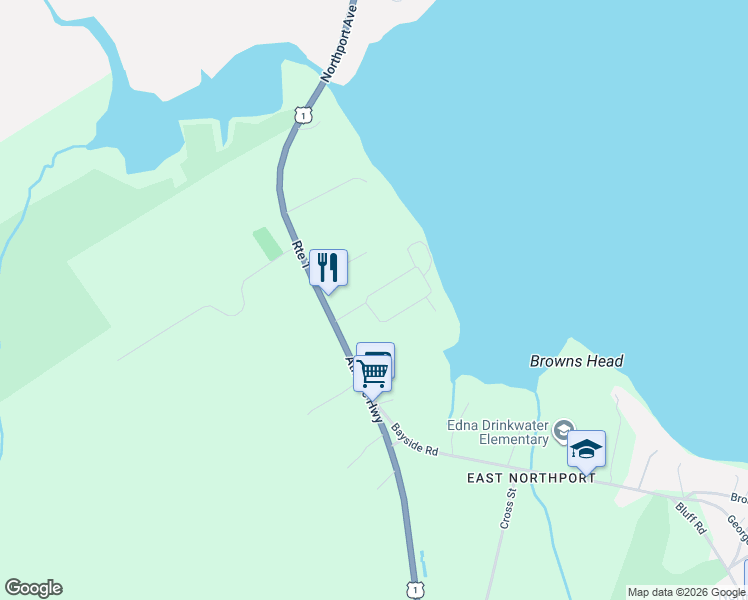 map of restaurants, bars, coffee shops, grocery stores, and more near 1 Verona Street in Northport