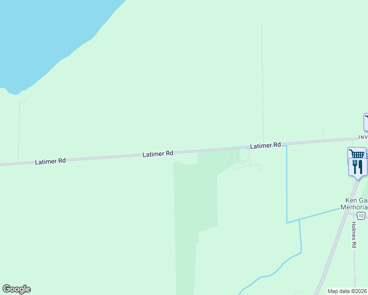 map of restaurants, bars, coffee shops, grocery stores, and more near 4453 Latimer Road in South Frontenac