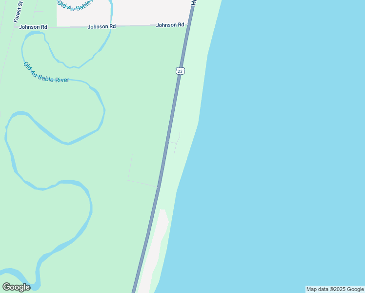 map of restaurants, bars, coffee shops, grocery stores, and more near 3750 U.S. 23 in Au Sable Charter Township