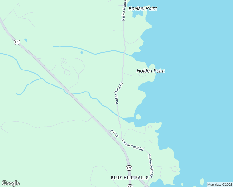 map of restaurants, bars, coffee shops, grocery stores, and more near 476 Parker Point Road in Blue Hill