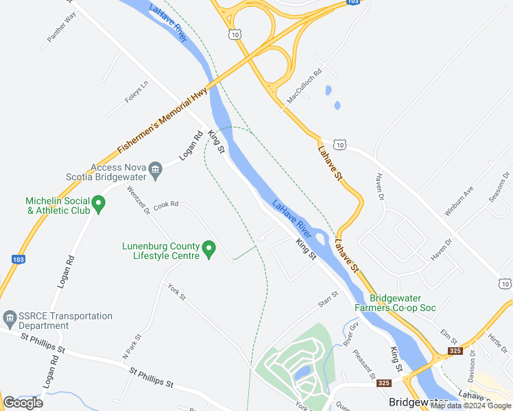 map of restaurants, bars, coffee shops, grocery stores, and more near 1095 King Street in Bridgewater