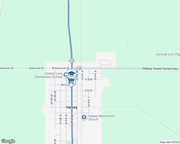map of restaurants, bars, coffee shops, grocery stores, and more near 86 East 2nd Street in Halsey