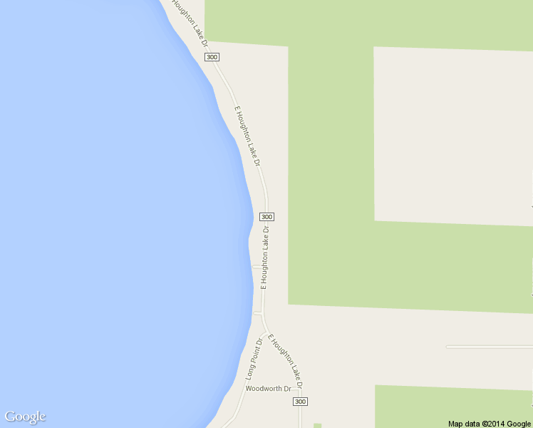 map of restaurants, bars, coffee shops, grocery stores, and more near E Houghton Lake Dr in Roscommon