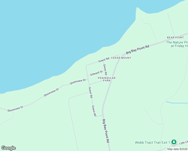 map of restaurants, bars, coffee shops, grocery stores, and more near 776 Edward Street in Innisfil