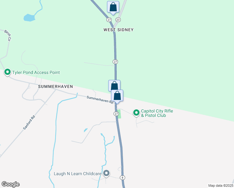 map of restaurants, bars, coffee shops, grocery stores, and more near 2003 Belgrade Road in Sidney
