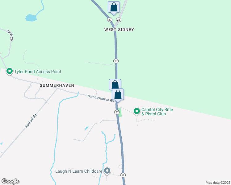 map of restaurants, bars, coffee shops, grocery stores, and more near 2003 Belgrade Road in Sidney