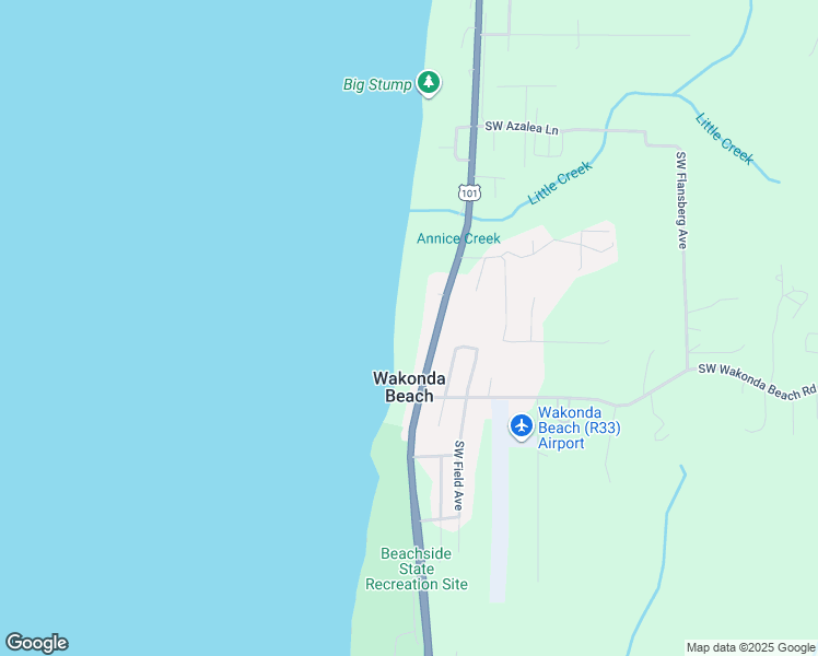 map of restaurants, bars, coffee shops, grocery stores, and more near 5198 Oregon Coast Highway in Waldport