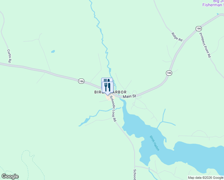 map of restaurants, bars, coffee shops, grocery stores, and more near in Gouldsboro