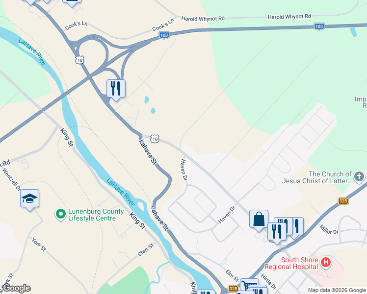 map of restaurants, bars, coffee shops, grocery stores, and more near 264 North Street in Bridgewater