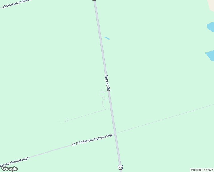 map of restaurants, bars, coffee shops, grocery stores, and more near 1606 County Road 42 in Stayner