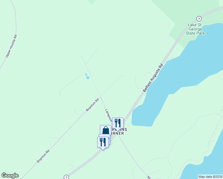 map of restaurants, bars, coffee shops, grocery stores, and more near 49 Stagecoach Road in Liberty