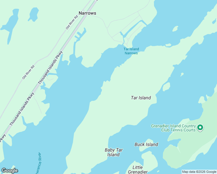 map of restaurants, bars, coffee shops, grocery stores, and more near 395 TAR Island in Leeds and Grenville United Counties