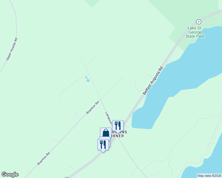 map of restaurants, bars, coffee shops, grocery stores, and more near 49 Stagecoach Road in Liberty