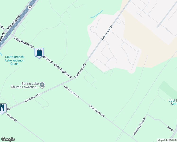 map of restaurants, bars, coffee shops, grocery stores, and more near 2825 Tambour Trail in De Pere