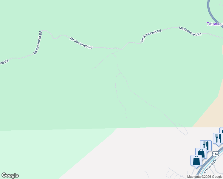 map of restaurants, bars, coffee shops, grocery stores, and more near 739 Stage Run in Deadwood