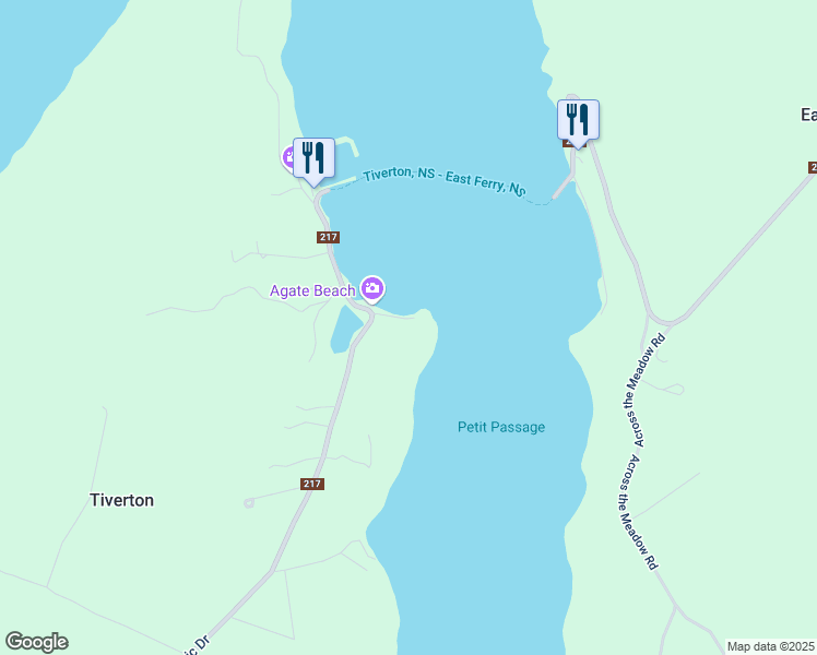 map of restaurants, bars, coffee shops, grocery stores, and more near 33 Maxs Point Road in Digby